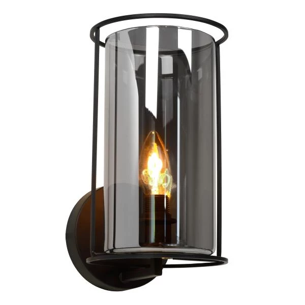 Lucide DOUNIA - Applique murale - Ø 15 cm - 1xE27 - Noir - détail 1